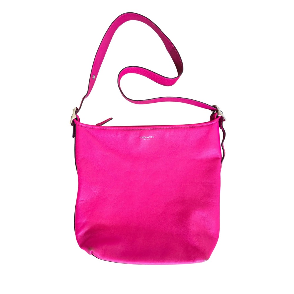 Coach Legacy Duffle Hobo Shoulder Bag Bright Hot Pink G1293-19889